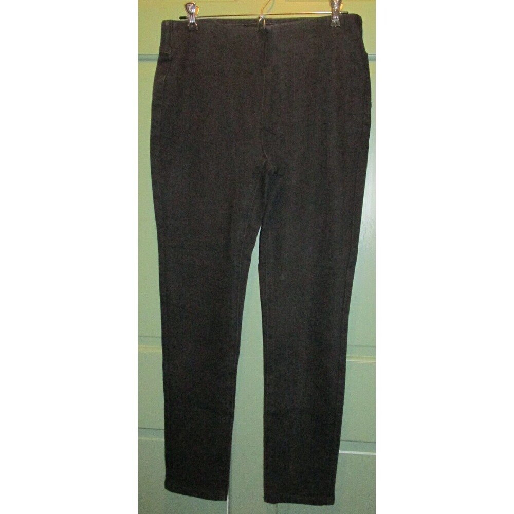 Soft Surrounding Women's Black Mid Rise Pull On Denim Jegging Jeans Size Small